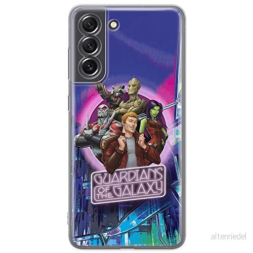 ERT GROUP mobiltelefonfodral för Samsung S21 FE originalt och officiellt licensierat Marvel mönster Guardians of the Galaxy 009 anpassad till formen på mobiltelefonen, fodral tillverkad av TPU plast 5904805508158