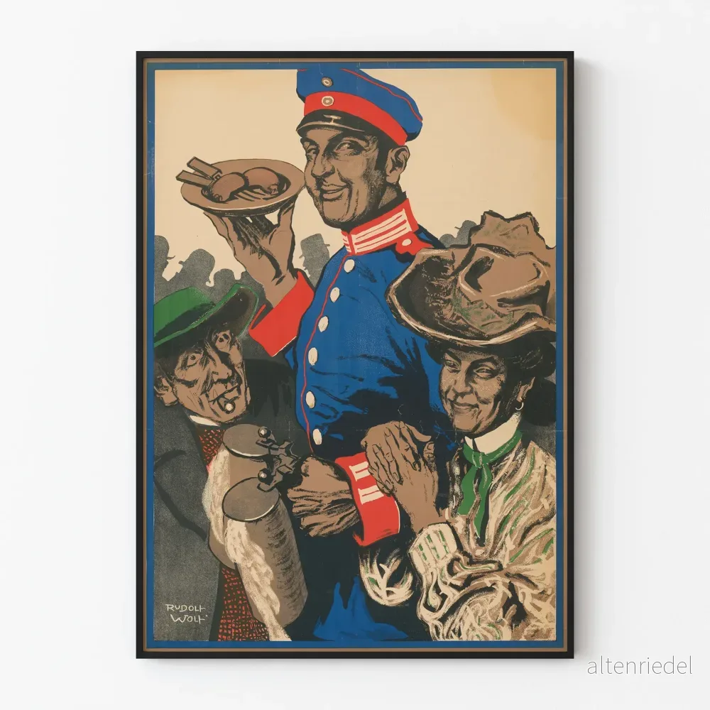 Vintageposter Volksfest Pasing 1908 – Retro väggdekoration för populära festligheter Vintageposter Volksfest Pasing 1908 – Retro väggdekoration för populära festligheter