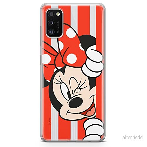 ERT GROUP mobiltelefonfodral för Samsung A41 originalt och officiellt licensierat Disney mönster Minnie 059 optimalt anpassad till formen på mobiltelefonen, gedeeltelijk transparant 5903537635613