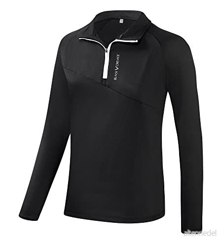 Black Crevice Funktionströja med dragkedja, svart, 46 9120122555774