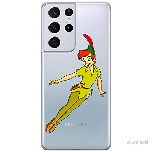 ERT GROUP mobiltelefonfodral för Samsung S21 ULTRA originalt och officiellt licensierat Disney mönster Peter Pan 001 optimalt anpassad till formen på mobiltelefonen, gedeeltelijk transparant 5905131145383