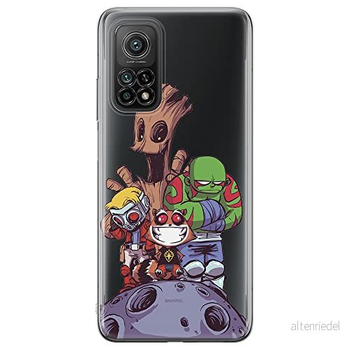 ERT GROUP mobiltelefonfodral för Xiaomi Redmi Note 11T 5G/11S 5G/POCO M4 Pro 5G originalt och officiellt licensierat Marvel mönster Guardians of the Galaxy 017, gedeeltelijk transparant 5904805640711