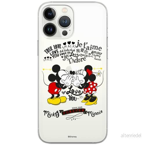 ERT GROUP mobiltelefonfodral för Apple Iphone 6/6S originalt och officiellt licensierat Disney mönster Mickey & Minnie 005 Vit optimalt anpassad till formen på mobiltelefonen, gedeeltelijk transparant 5902980565348