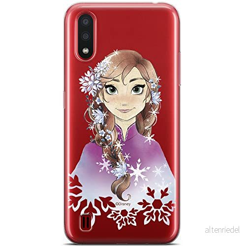 ERT GROUP mobiltelefonfodral för Samsung A01 originalt och officiellt licensierat Disney mönster Anna 001 optimalt anpassad till formen på mobiltelefonen, gedeeltelijk transparant 5904805414923