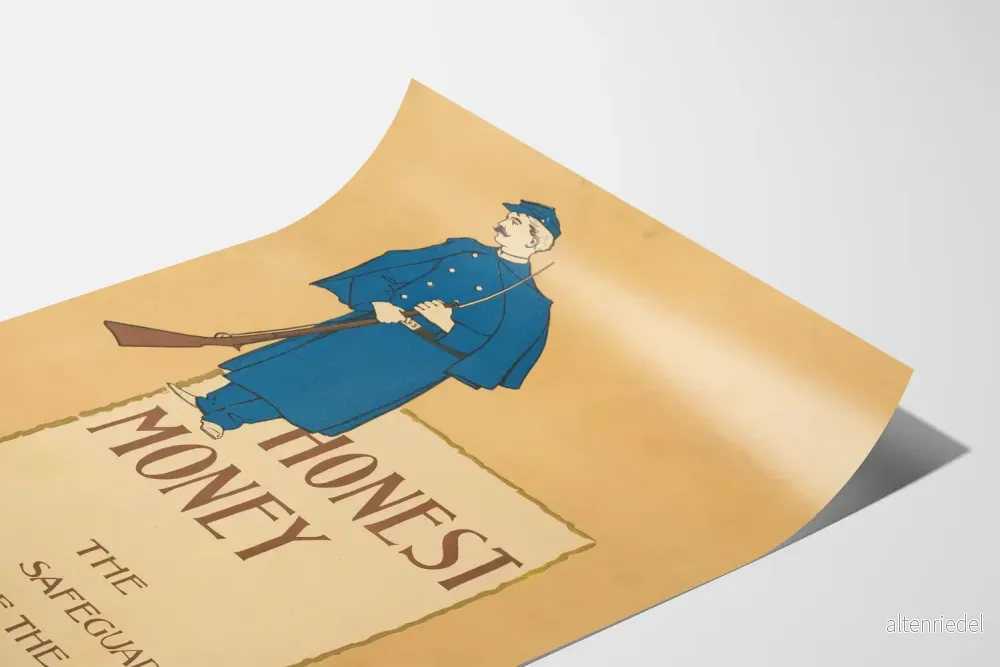 Vintageposter Honest Money - Nationens Väktare - Bild 3