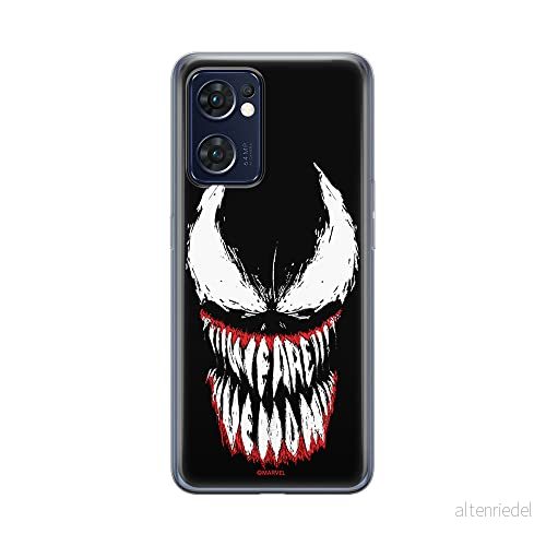 ERT GROUP mobiltelefonfodral för Oppo RENO 7 5G originalt och officiellt licensierat Marvel mönster Venom 005 optimalt anpassad till formen på mobiltelefonen, fodral tillverkad av TPU plast 5905511314668