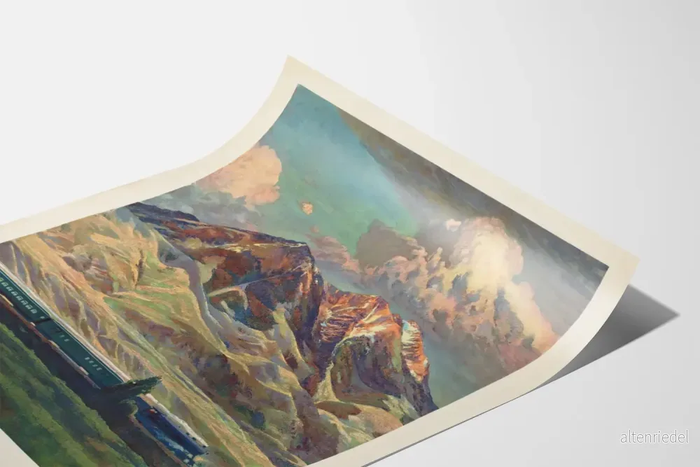 Vintageposter Berg Montana Northern Pacific - Bild 3