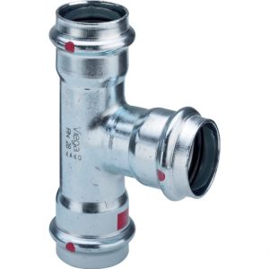 Viega Prestabo T-rördel 35x28x35 mm Stål 4015211558772 Viega Prestabo T-rördel 35x28x35 mm Stål 4015211558772