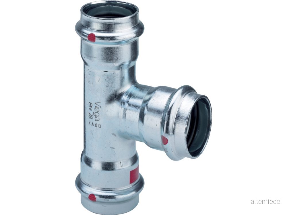 Viega Prestabo T-rördel 35x28x35 mm Stål 4015211558772