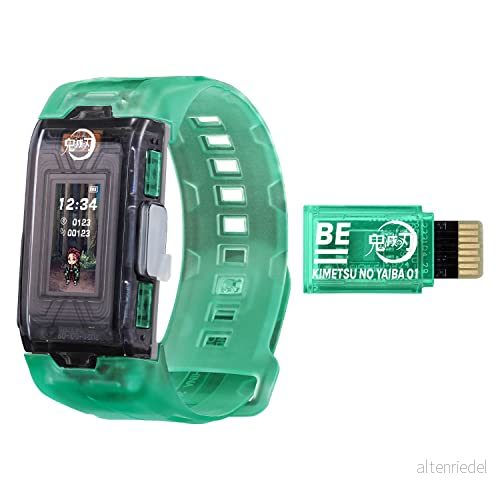 Bandai Vital Armband BE Demon Slayer Set Digital Pet Watch med minneskort ingår baserat på Anime och Manga Träna ditt virtuella husdjur denna fitnessmätare 4549660861485