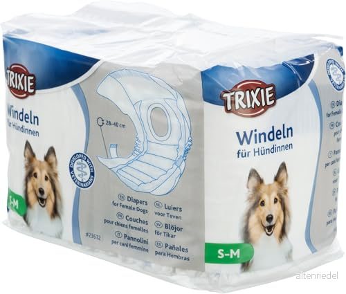 Trixie blöjor för tikar storlek S M midjeomfång 28 40cm (12 Pack) 4011905236322