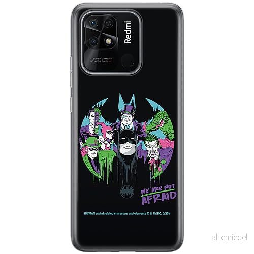 ERT GROUP mobiltelefonfodral för Xiaomi REDMI 10C originalt och officiellt licensierat DC mönster Batman 100 optimalt anpassad till formen på mobiltelefonen, fodral tillverkad av TPU plast 5905795060053