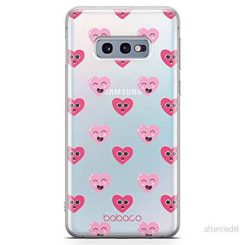 ERT GROUP mobiltelefonfodral för Samsung S10e originalt och officiellt licensierat Babaco mönster Hearts 006 optimalt anpassad till formen på mobiltelefonen, gedeeltelijk transparant 5904805019920