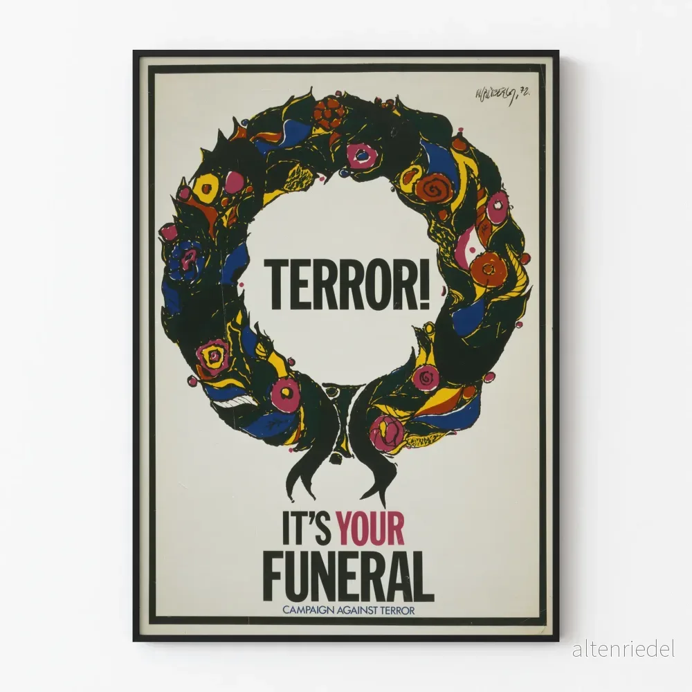 Anti-terrorkampanjposter ’Terror! Det är din begravning’