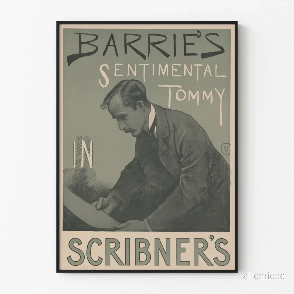 Vintageposter av Barrie's Sentimental Tommy för Scribner's