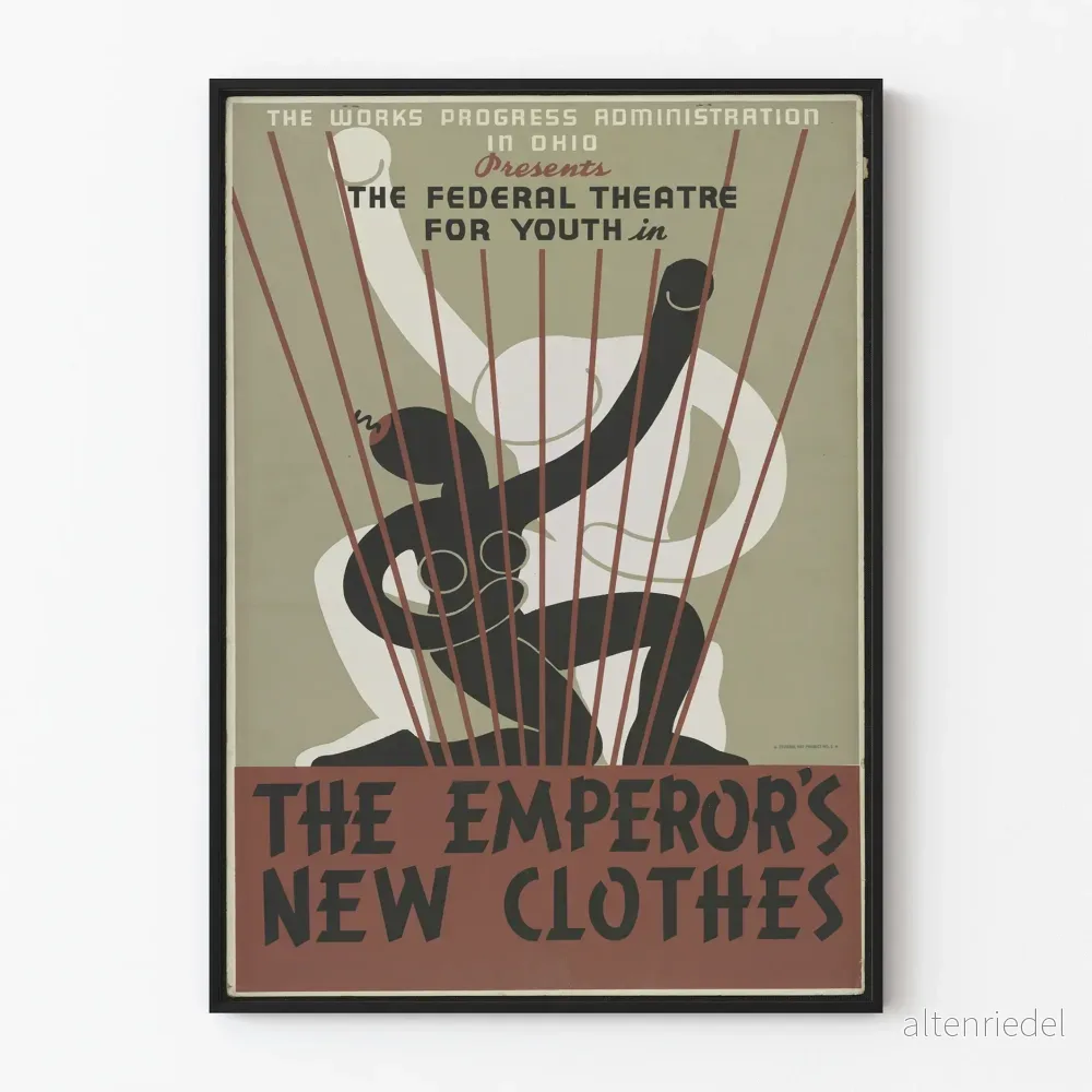 Teaterposter Den Stora Kejsarens Nya Kläder Vintage Ohio