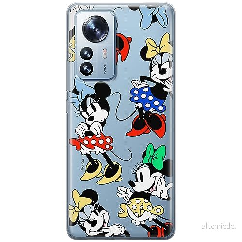 ERT GROUP mobiltelefonfodral för Xiaomi 12 PRO originalt och officiellt licensierat Disney mönster Minnie 076 optimalt anpassad till formen på mobiltelefonen, gedeeltelijk transparant 5905795027841