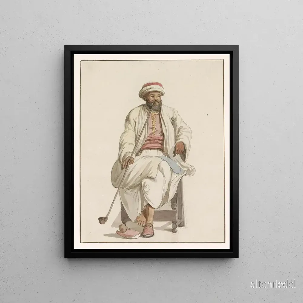 Målning Kadi des esclaves turcs à Malte - Abraham Louis Rodolphe Ducros | Konsttryck