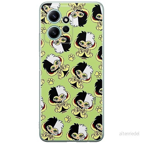 ERT GROUP mobiltelefonfodral för Xiaomi REDMI NOTE 12 4G originalt och officiellt licensierat Disney mönster Cruella 007 optimalt anpassad till formen på mobiltelefonen, fodral tillverkad av TPU plast 5905511947811