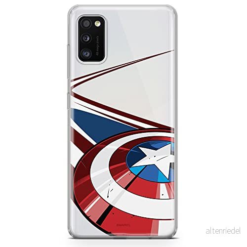 ERT GROUP mobiltelefonfodral för Samsung A41 originalt och officiellt licensierat Marvel mönster Captain America 008 optimalt anpassad till formen på mobiltelefonen, gedeeltelijk transparant 5903537492261